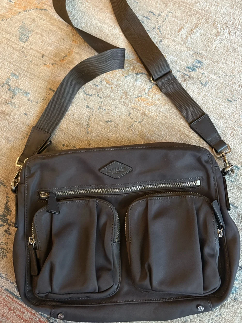NWOT  MZ Wallace Paige Charcoal / Dark Mink brown-grey neutral.